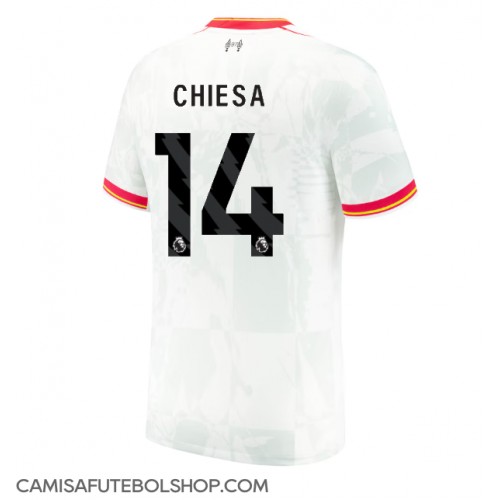 Camisa de time de futebol Liverpool Federico Chiesa #14 Replicas 3º Equipamento 2024-25 Manga Curta